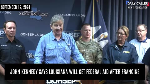 John Kennedy Says Louisiana Will Get Federal Aid After Francine