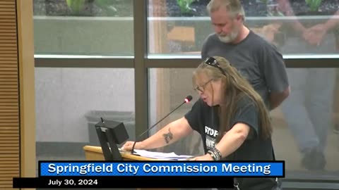 Springfield City Council Member Trashes City - Gets CALLED OUT by Resident