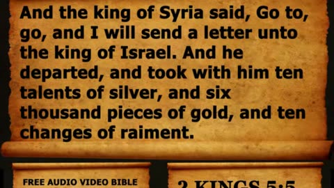 Bible Book 12. 2 Kings Complete 1-25, King James Version (KJV) Read Along Bible