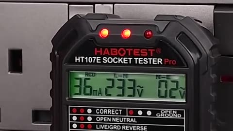 Socket Tester Pro Voltage Test RCD 30mA Socket Detector