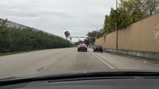 Police Pursue Car for Miles and Miles