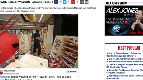 Candy Eating Zombies Destroy Stores in Ferguson, Missouri in Search of Sugar