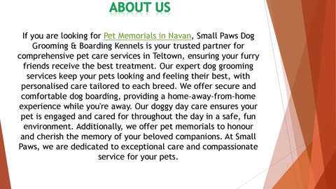 If you are looking for Pet Memorials in Navan