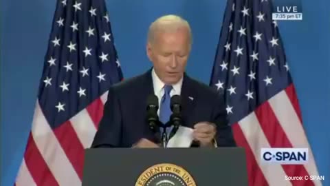 Biden Blatantly Reads Off Script In Wild "Big Boy" Conference