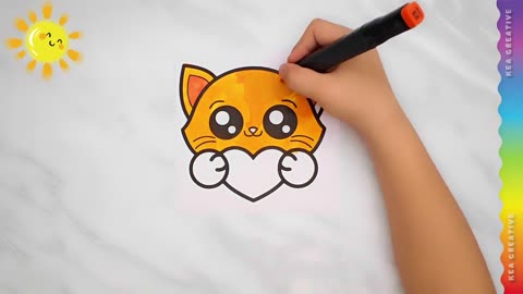 Sweet Cat - How To Color Sweet Cat - @KeaCreative2 - FREE images HD Download👇