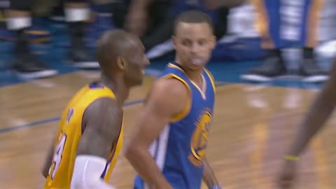 Kobe Gives Curry Respect After Draining Long Three