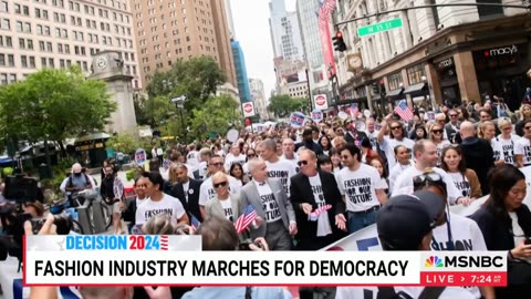 Fashion industry marches for democracy