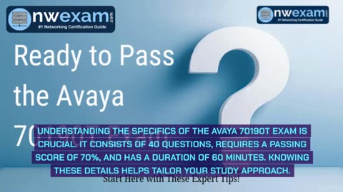 Winning Strategy for the Avaya 70190T Exam