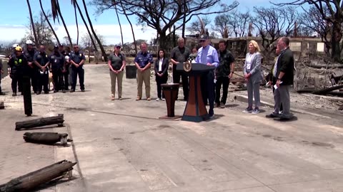 Biden surveys Maui wildfire damage, vows to rebuild