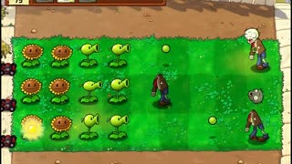 Plants vs Zombies Aventura Dia Nivel 1 3