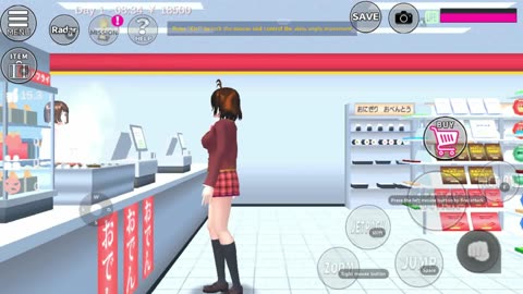 SAKURA SCHOOL SIMULATOR - 1st Game Lets Explore : Collect Money Shopping Visit to Park