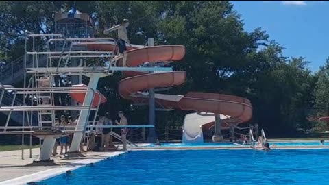 Diving at Fairfield Iowa Pool