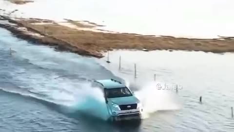 A road in the sea, Iceland