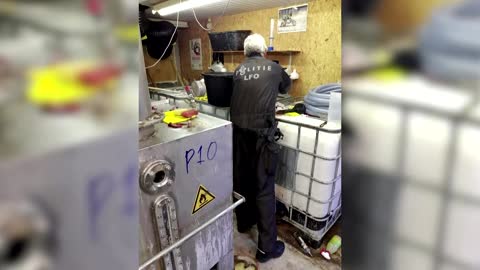 Europol releases raid footage after global crime sting