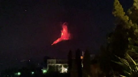 Spectacular Etna Volcanic Eruption