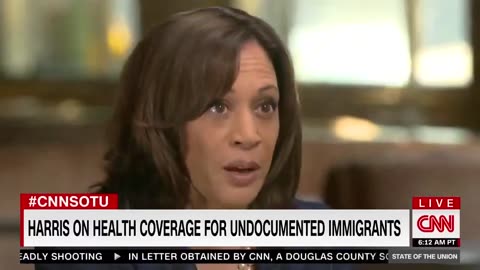 Kamala Harris wants to steal your tax money to give free healthcare to illegals