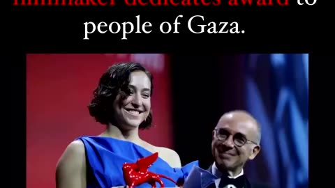 Jewish filmmaker Sarah Friedland dedicates her award to Gaza