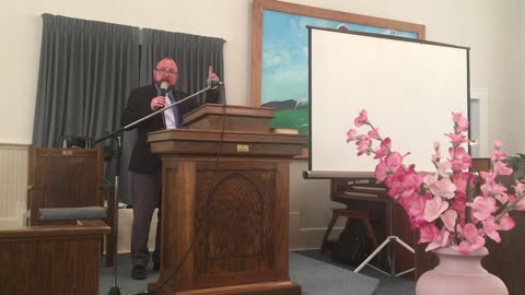 Pastor Gene Miller at Castleberry Baptist Church on September 1, 2024.