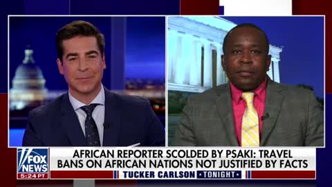 Simon Ateba from Today News Africa speaks out after being scolded by Psaki