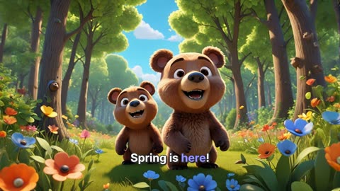 Wake Up, Little Bear! 🌸 Spring Has Come | Heartwarming Story for Kids