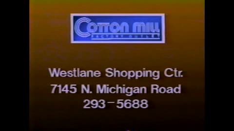 1989 - Cotton Mill Factory Outlet in Indianapolis