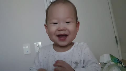 Cute baby laughing-Doha