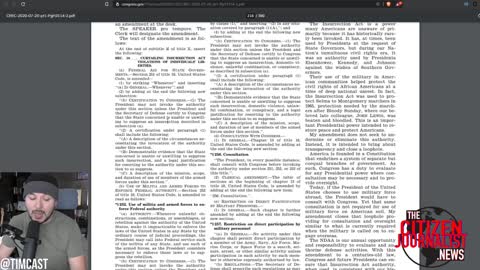 🛑🛑🛑NDAA Changes COULD Limit President Trump's Ability To #InvokeTheInsurrectionAct⌛⌛⌛