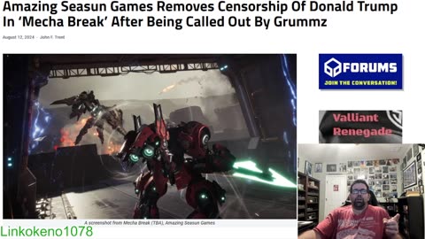 Grummz forces Mecha Break studios to remove censorship of Donald Trump