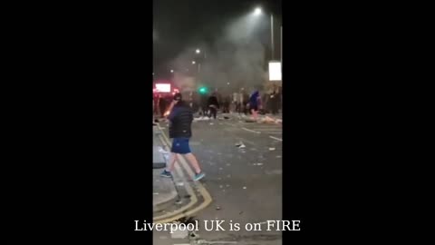 LIVERPOOL UNITED KINGDOM ON FIRE