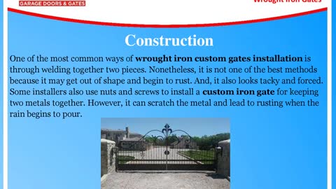 Factors to Consider When Picking Wrought Iron Gates