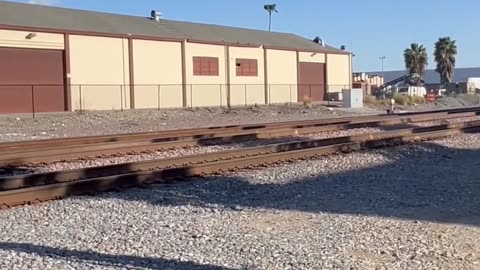 Railroad crossing at El Monte train station