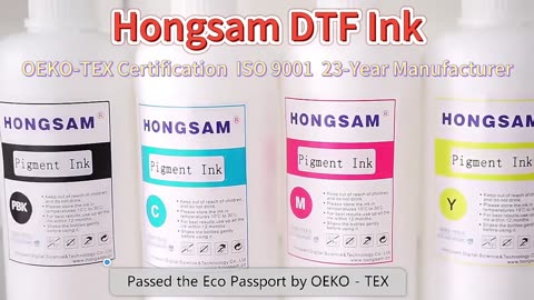 Hongsam DTF Ink, Film Transfer Ink (C/M/Y/K/W…)