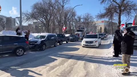 Winnipeg MB at the Manitoba Legislative #FreedomConvoy2022 #TruckersForFreedom #occupyMBLegislature