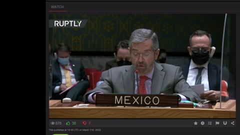 THE REPRESENTATIVE OF MEXICO ON THE BIOLOGICAL WEAPONS IN UKRAINE.