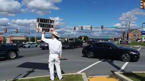 Philadelphia day two of the Pennsylvania circumcision crisis protest!