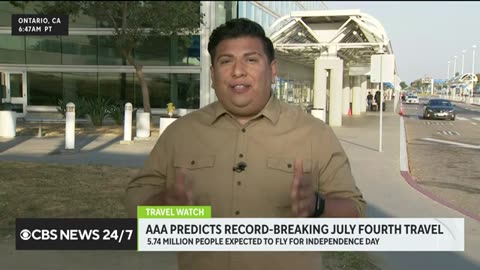 AAA predicts busiest July 4 travel week ever CBS News