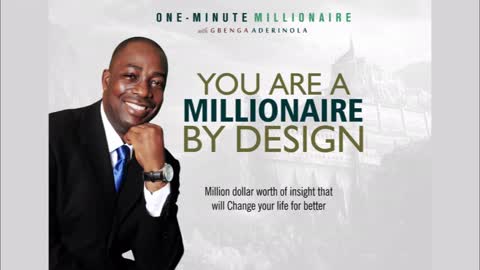 You're millionaire by design.