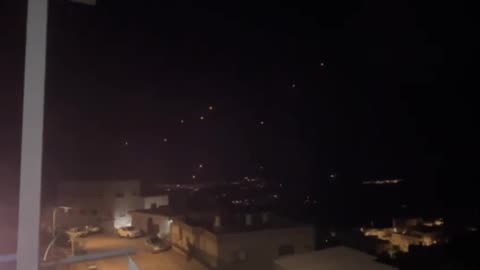 Overnight, Hezbollah fired a barrage of some 30 rockets from Lebanon P4