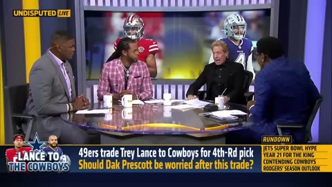 49ers trade Trey Lance to the Cowboys for 4th-Rd pick | NFL | UNDISPUTED