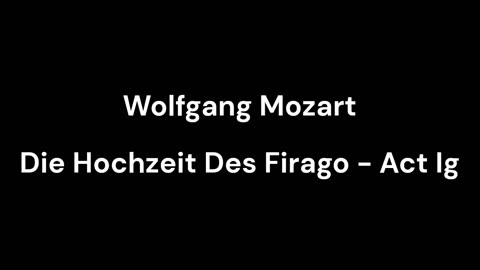 Die Hochzeit Des Firago - Act Ig