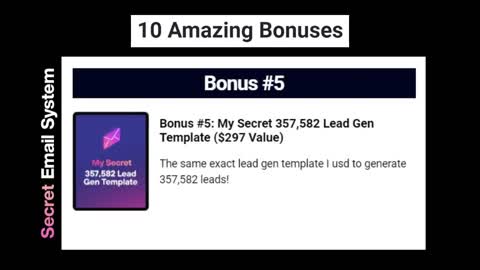 Secret Email System Review and Bonuses