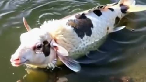 Fish with a lamb head