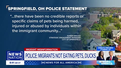 Springfield, Ohio, police refute claims Haitian migrants are eating pets | Morning in America