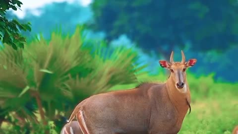 Animal🦌 Hiran Beautiful place Jungle place original Hiran 🦌#shorts #shortvideo #trending #ytstudeo