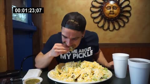 THE CHEESIEST TACO CHALLENGE EVER! | HUGE TACOS | In Bradenton Florida | Man Vs Food