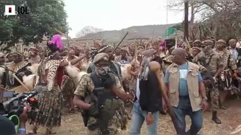 The King Misuzulu KaZwelithini Escorted to Arena