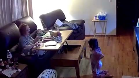 Daughter Falls Through The Table