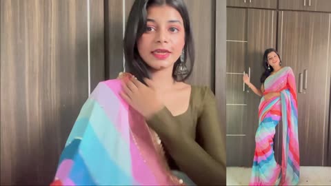 Meesho saree tho తో లంగా వోని చేస్కునా 500rs ki #telugu #vlogs #scratch #outfitfromscratch #meesho