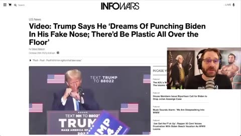 Salty Cracker - Media Freaks Out As Trump Says He Would Break Biden's Nose