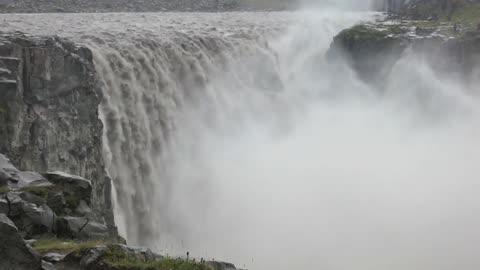 Beautiful Dettifoss Waterfalls Iceland